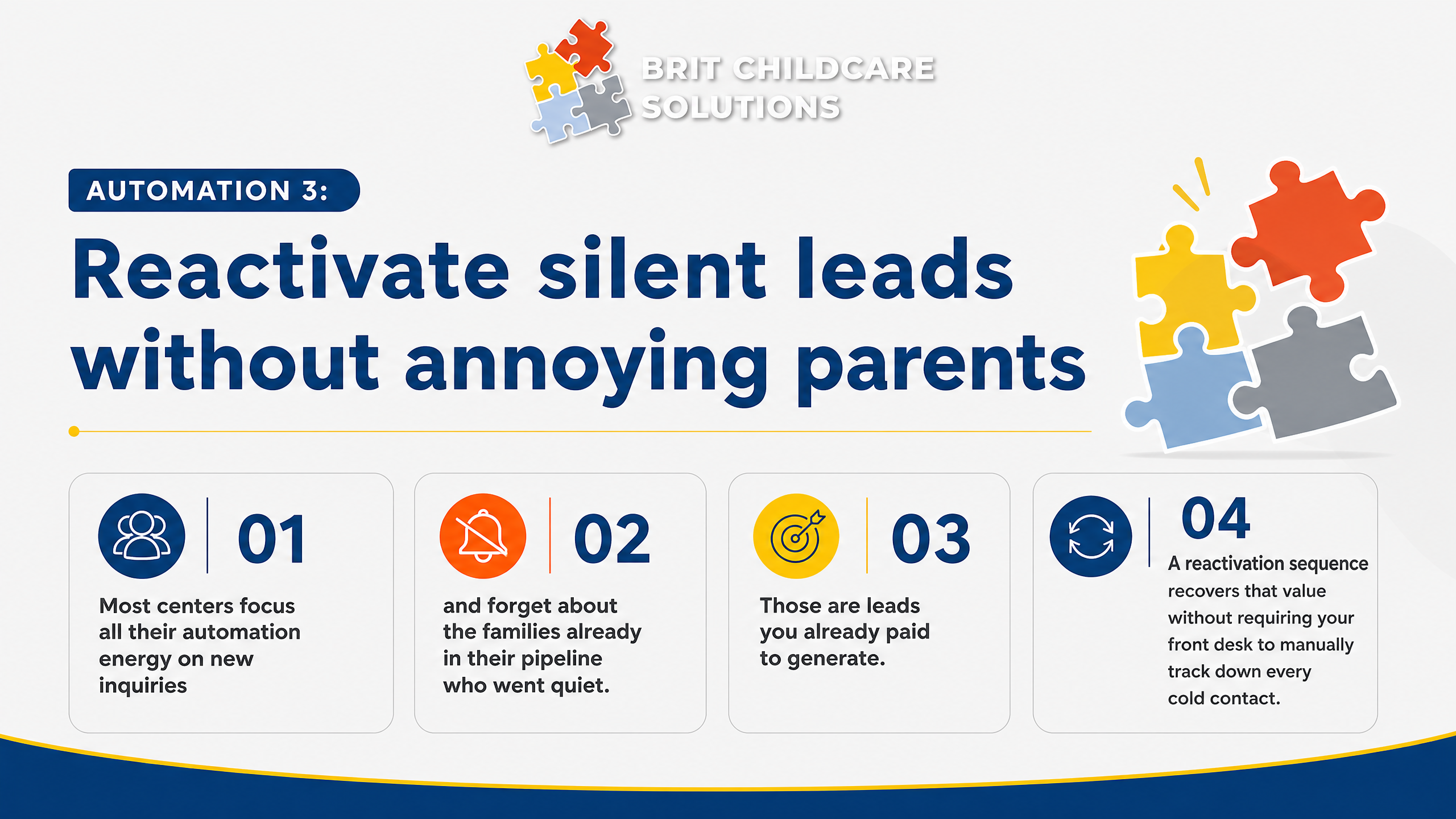 Automation 3: Reactivate silent leads without annoying parents