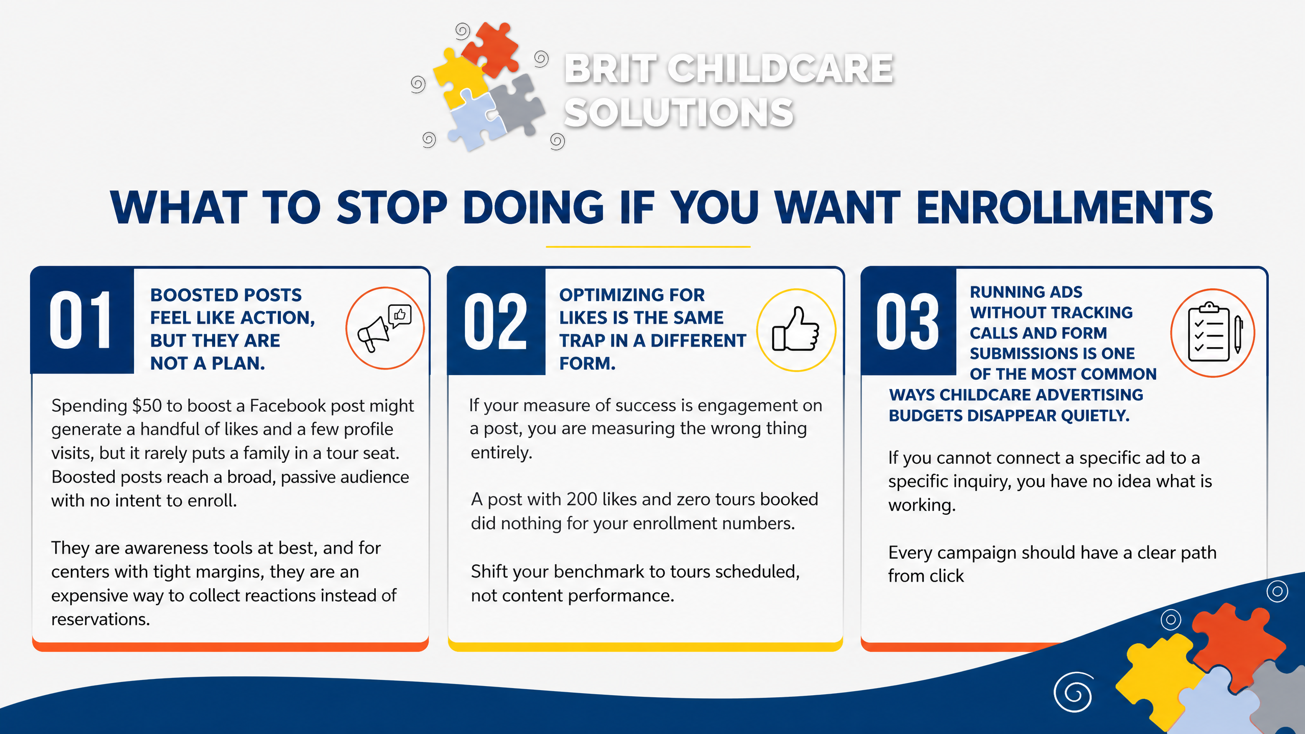 What to stop doing if you want enrollments