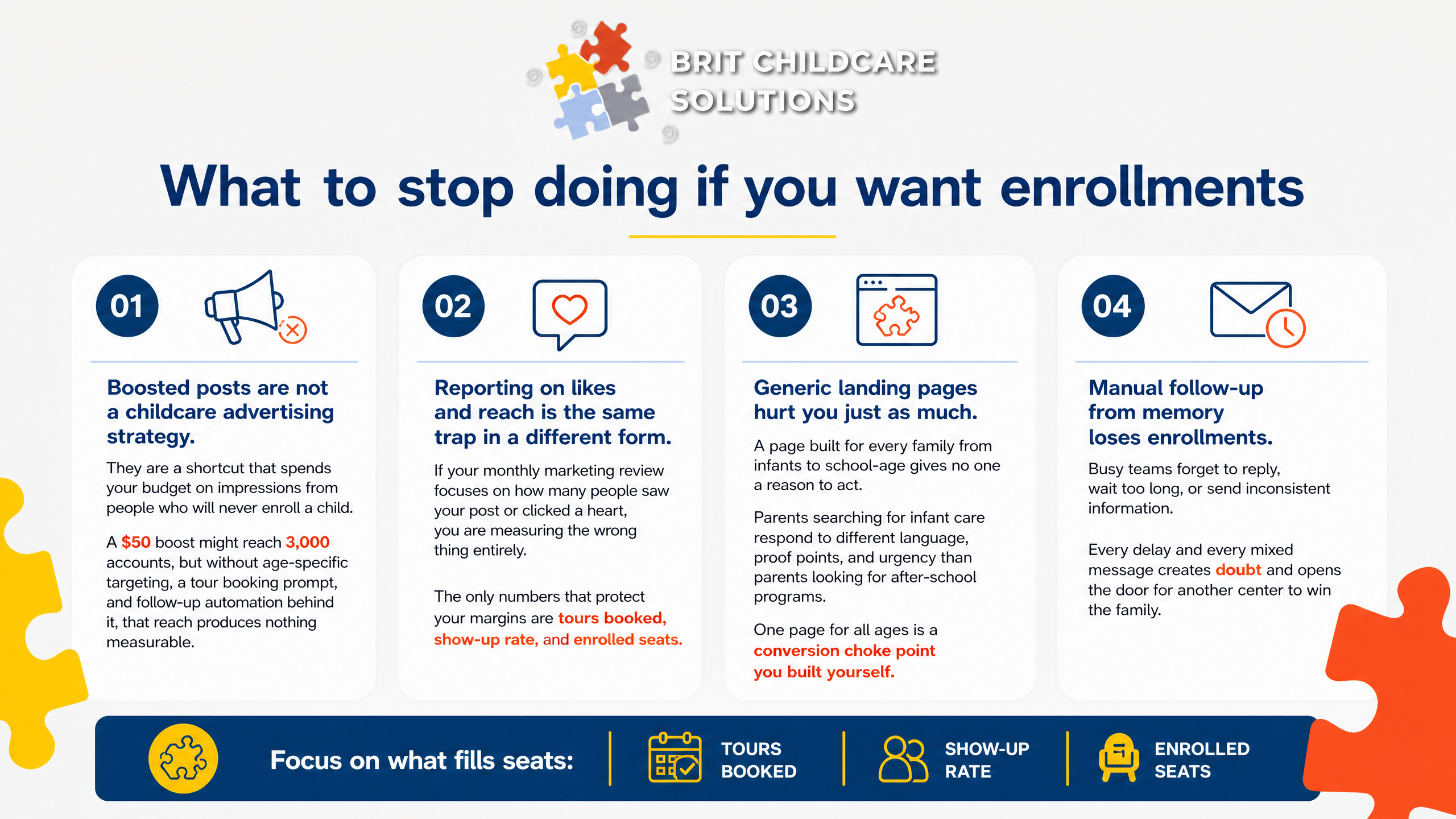 What to stop doing if you want enrollments