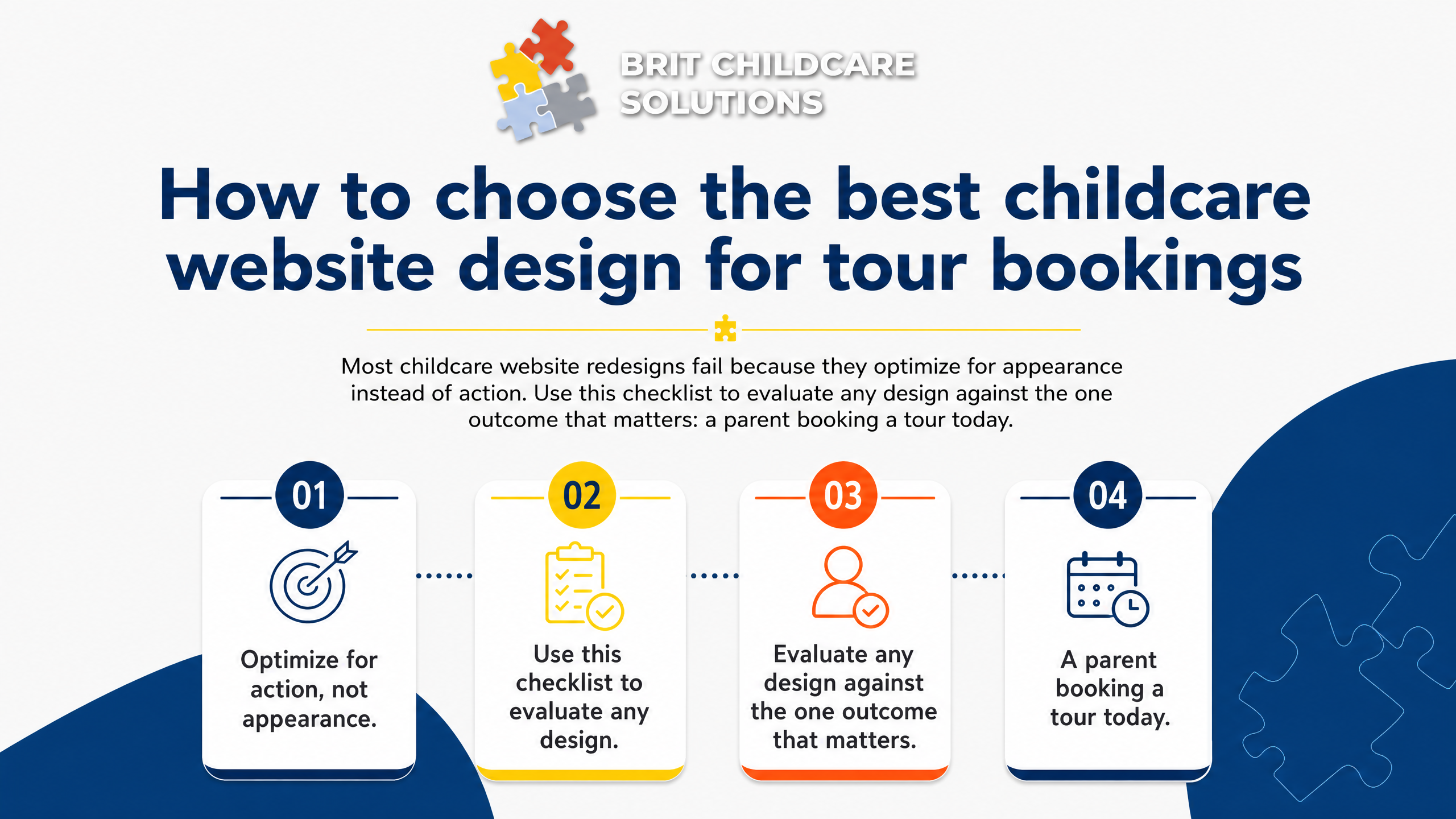 How to choose the best childcare website design for tour bookings