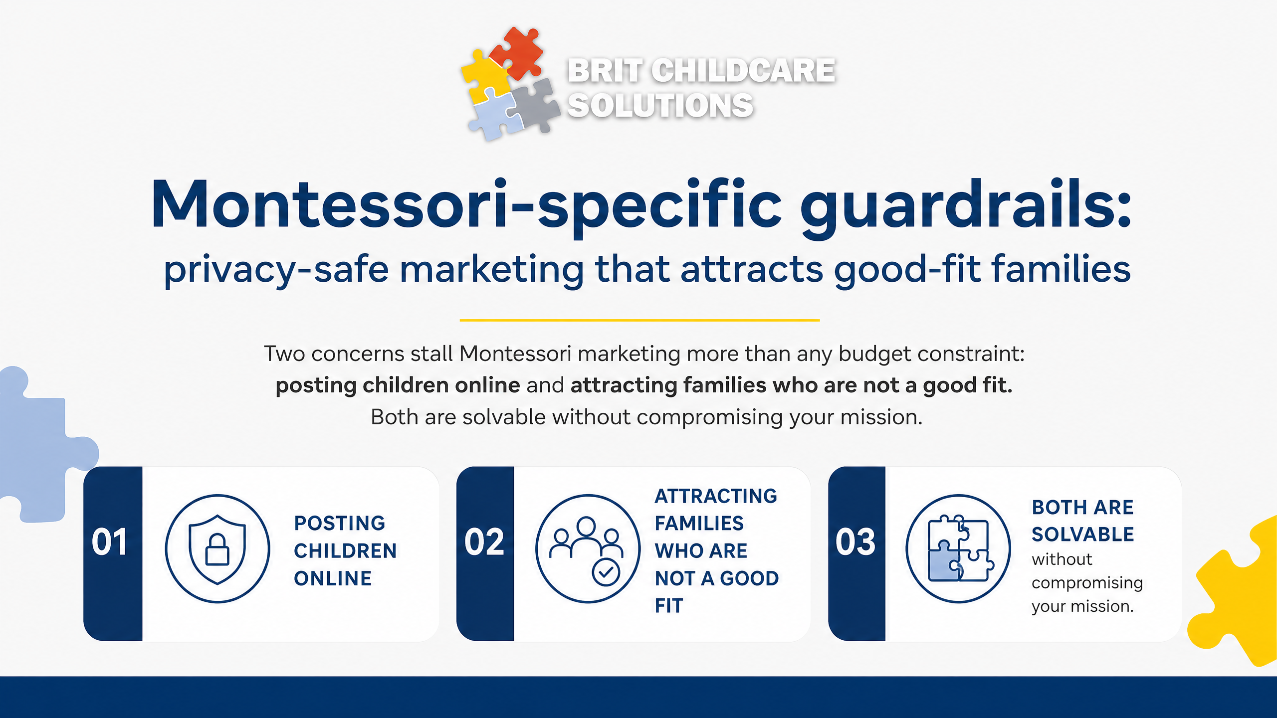 Montessori-specific guardrails: privacy-safe marketing that attracts good-fit families