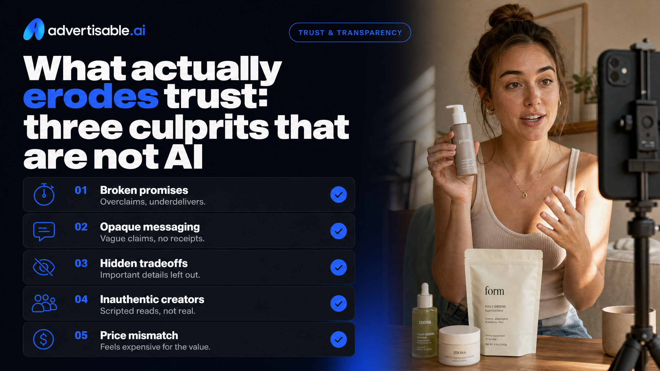 What actually erodes trust: three culprits that are not AI
