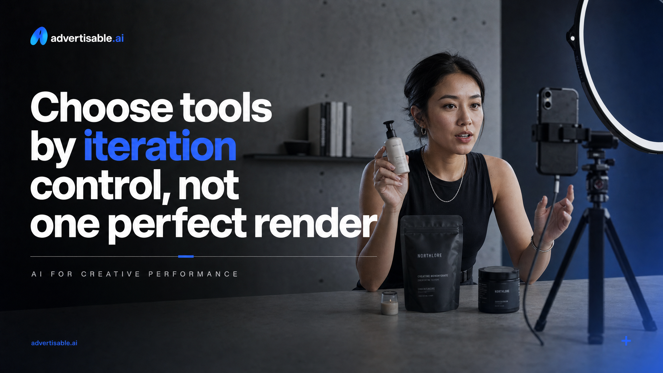 Choose tools by iteration control, not one perfect render