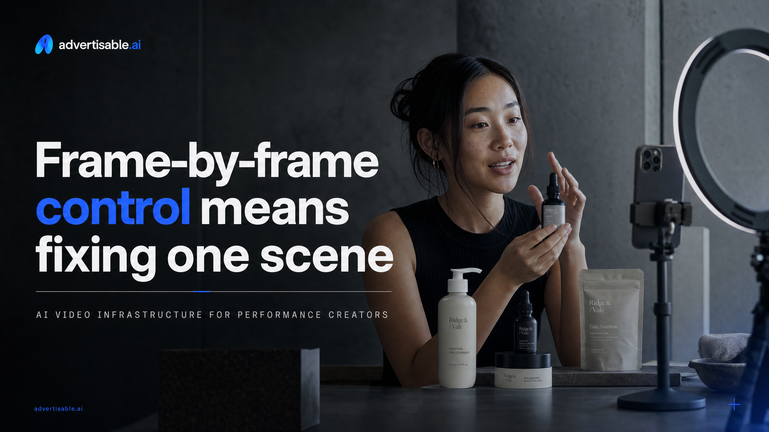 Frame-by-frame control means fixing one scene