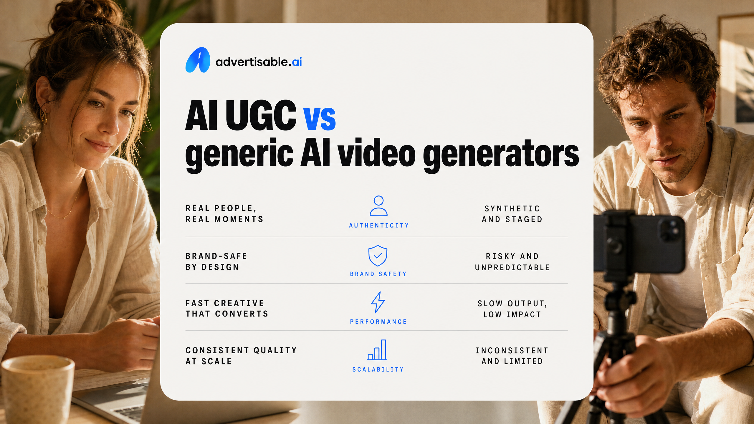 AI UGC vs generic AI video generators