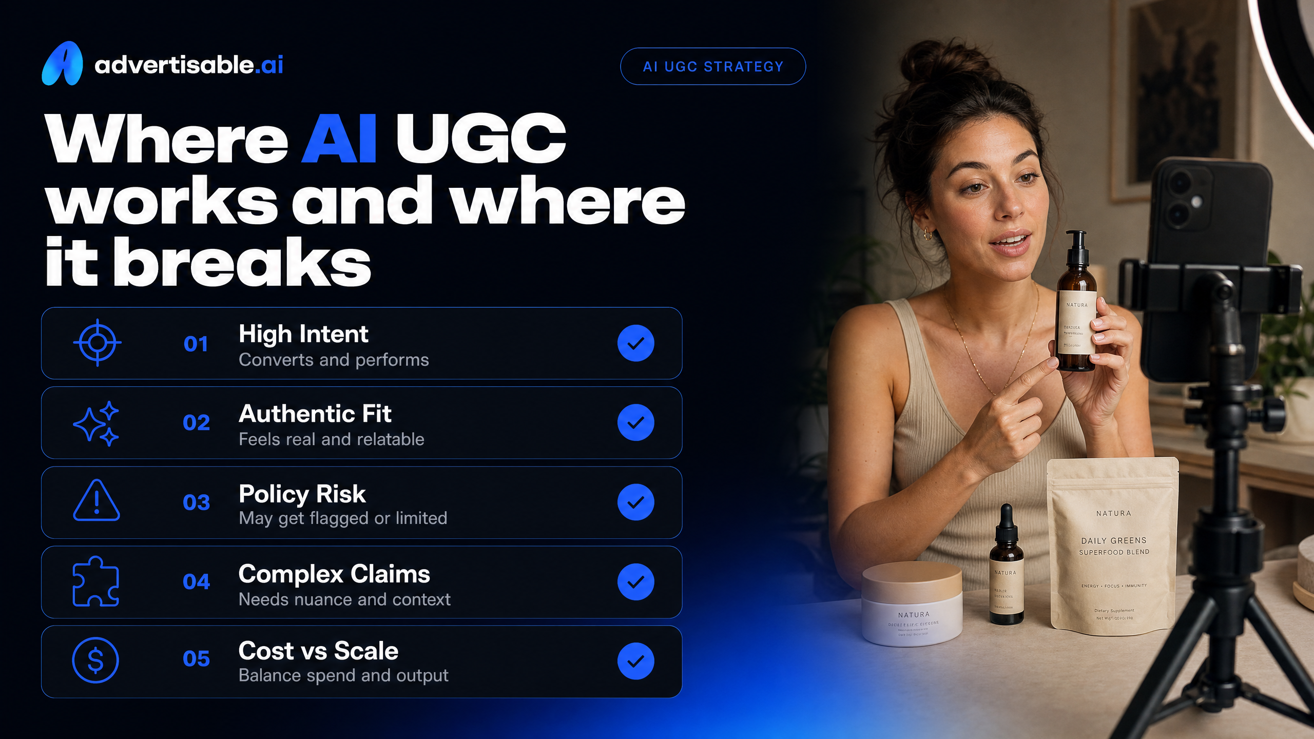 Where AI UGC works and where it breaks