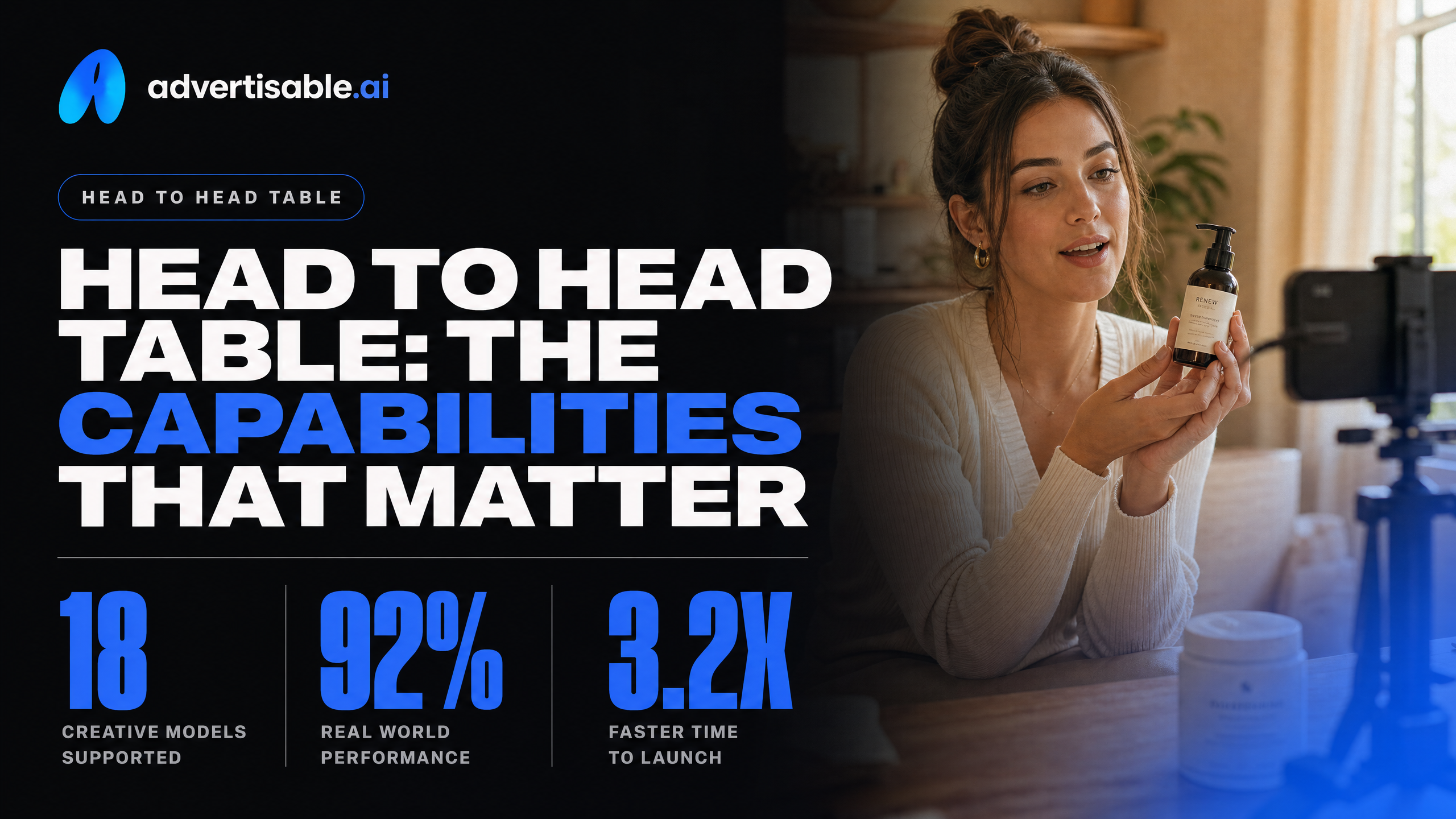 Head to head table: the capabilities that matter