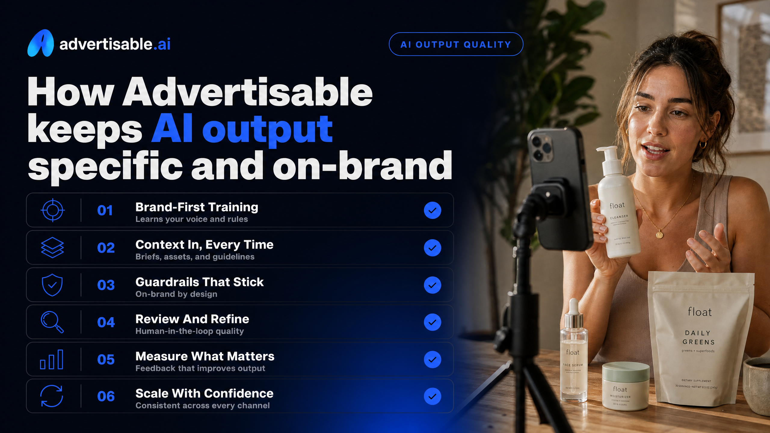 How Advertisable keeps AI output specific and on-brand