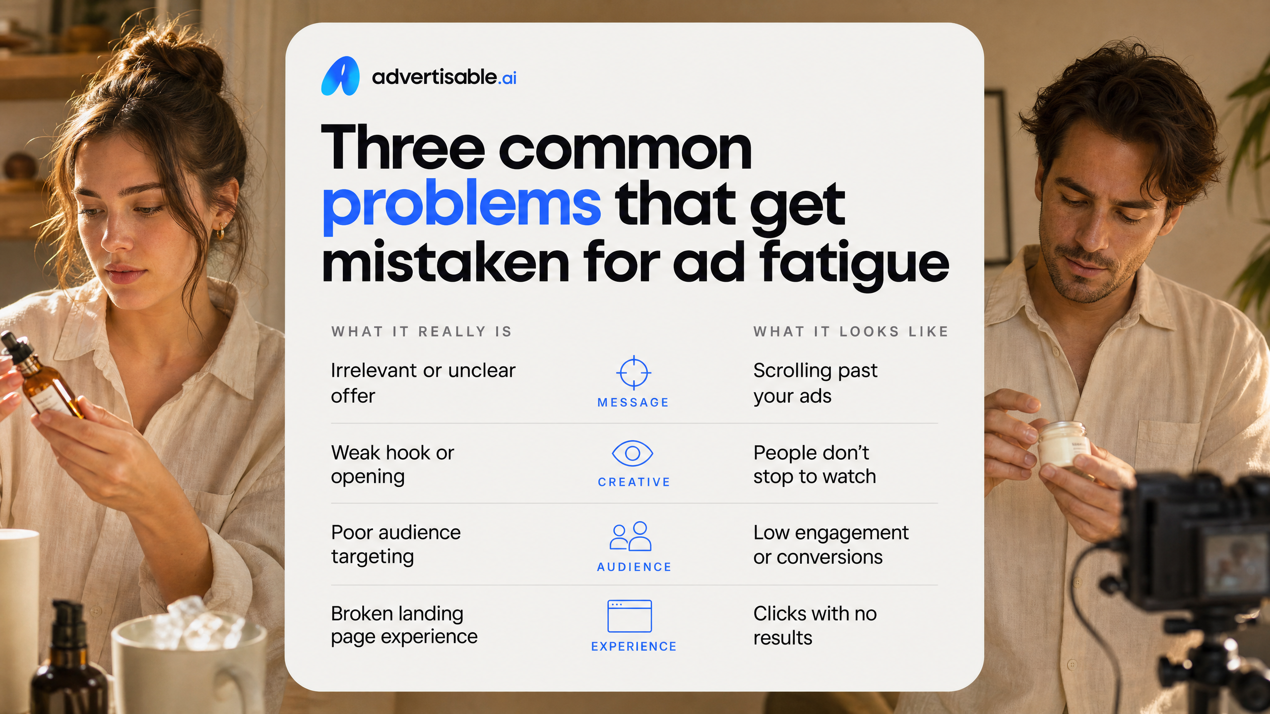 Three common problems that get mistaken for ad fatigue