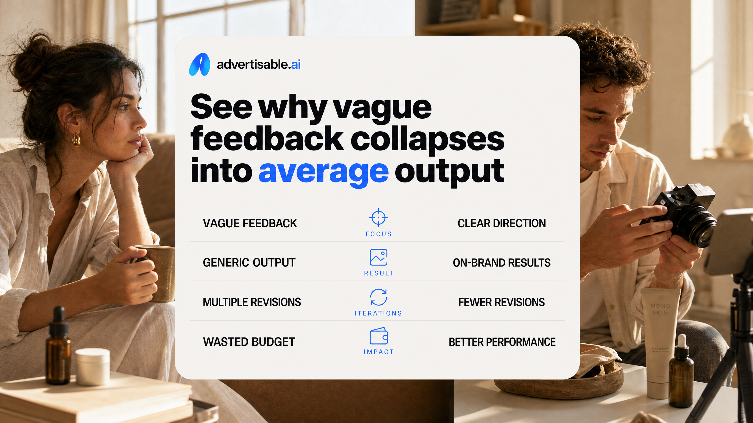 See why vague feedback collapses into average output