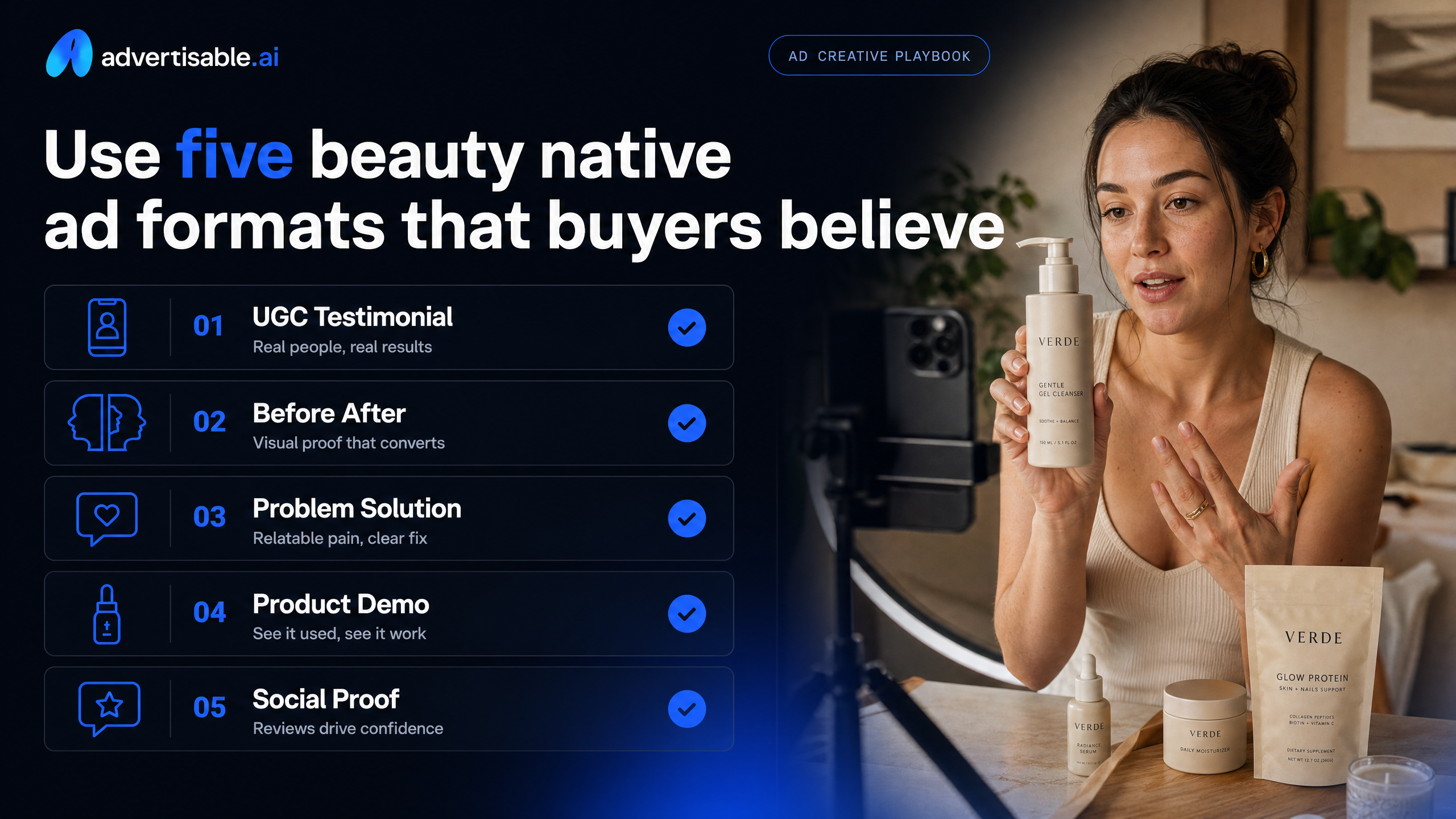 Use five beauty native ad formats that buyers believe