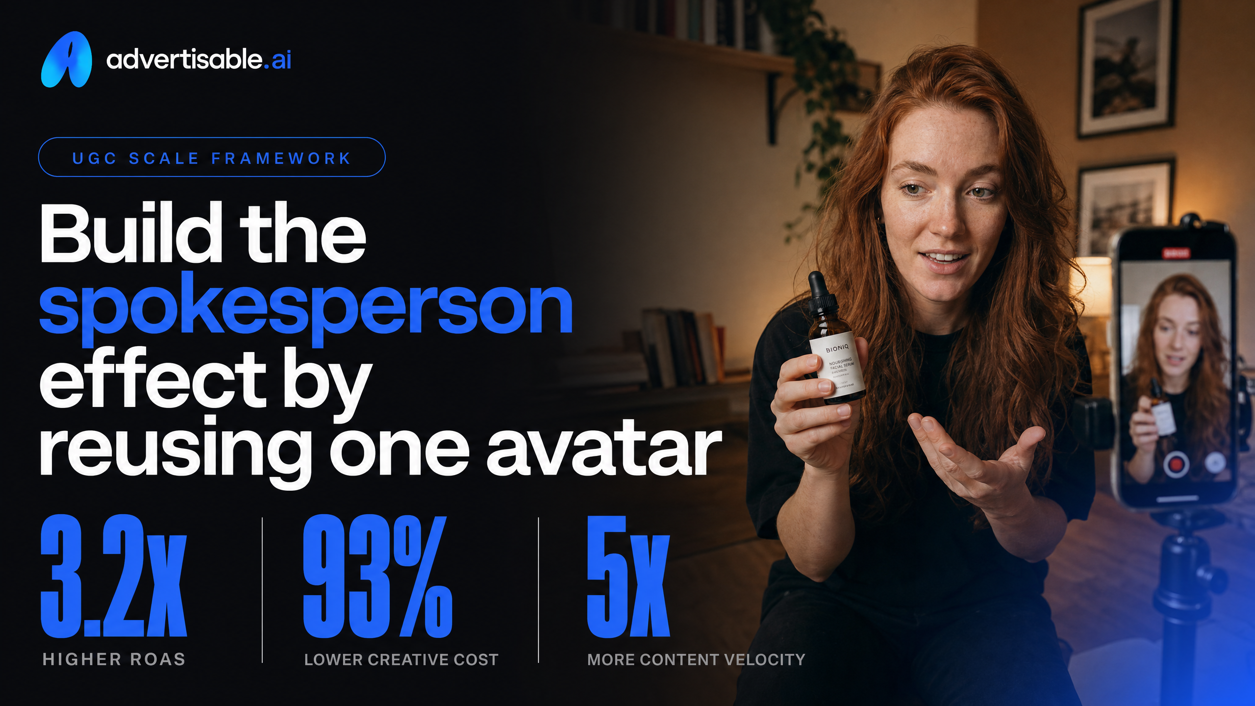 Build the spokesperson effect by reusing one avatar