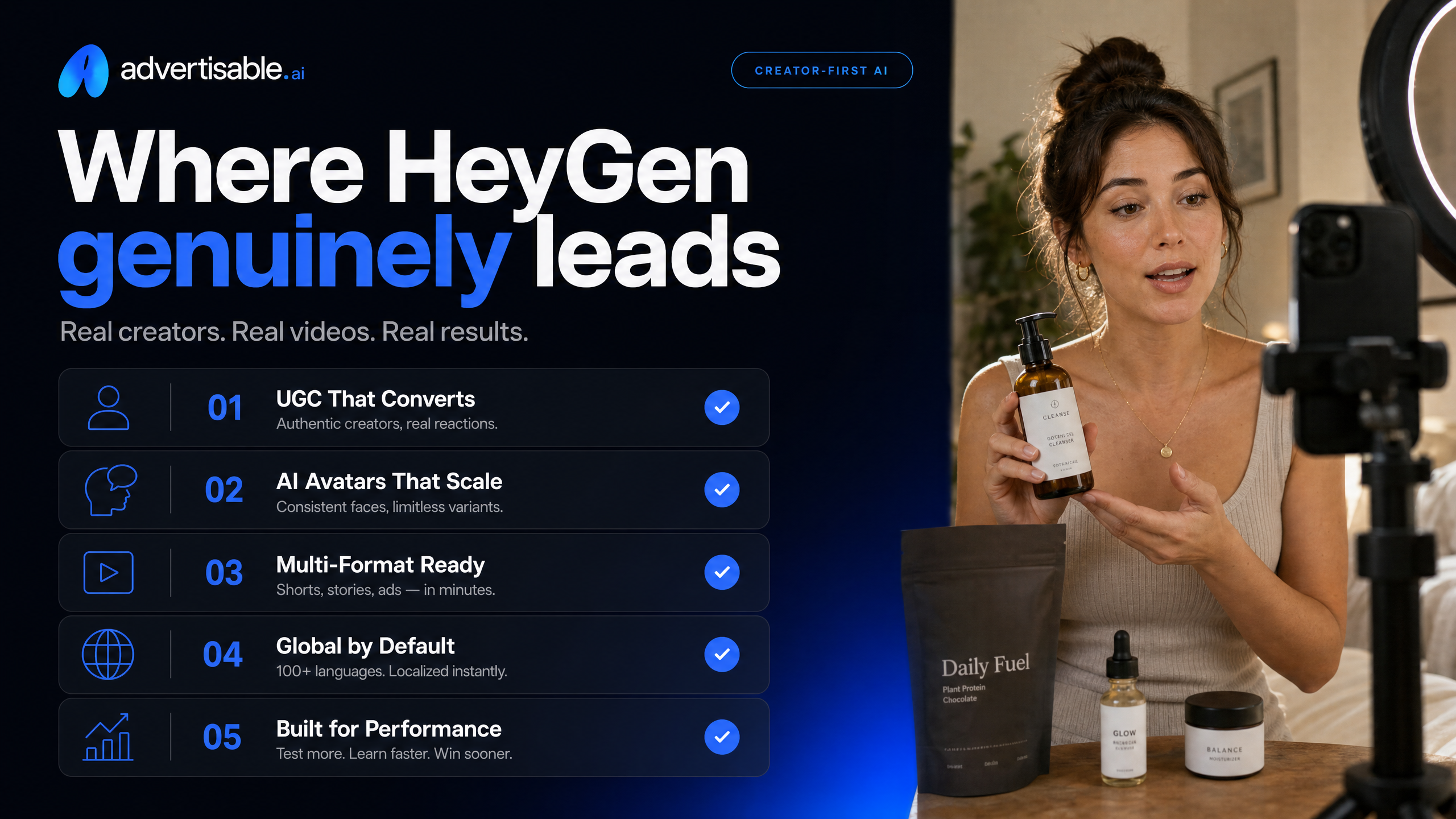 Where HeyGen genuinely leads