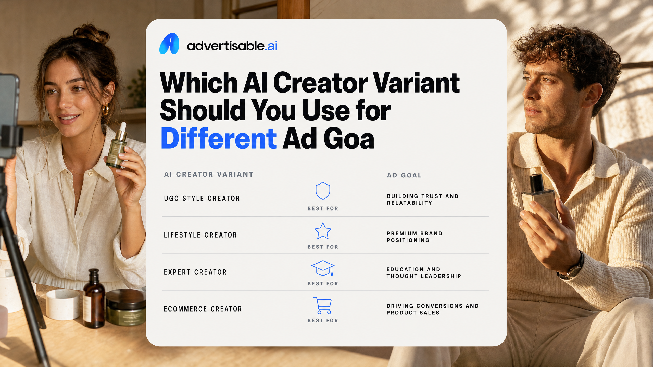 Which AI Creator Variant Should You Use for Different Ad Goals?