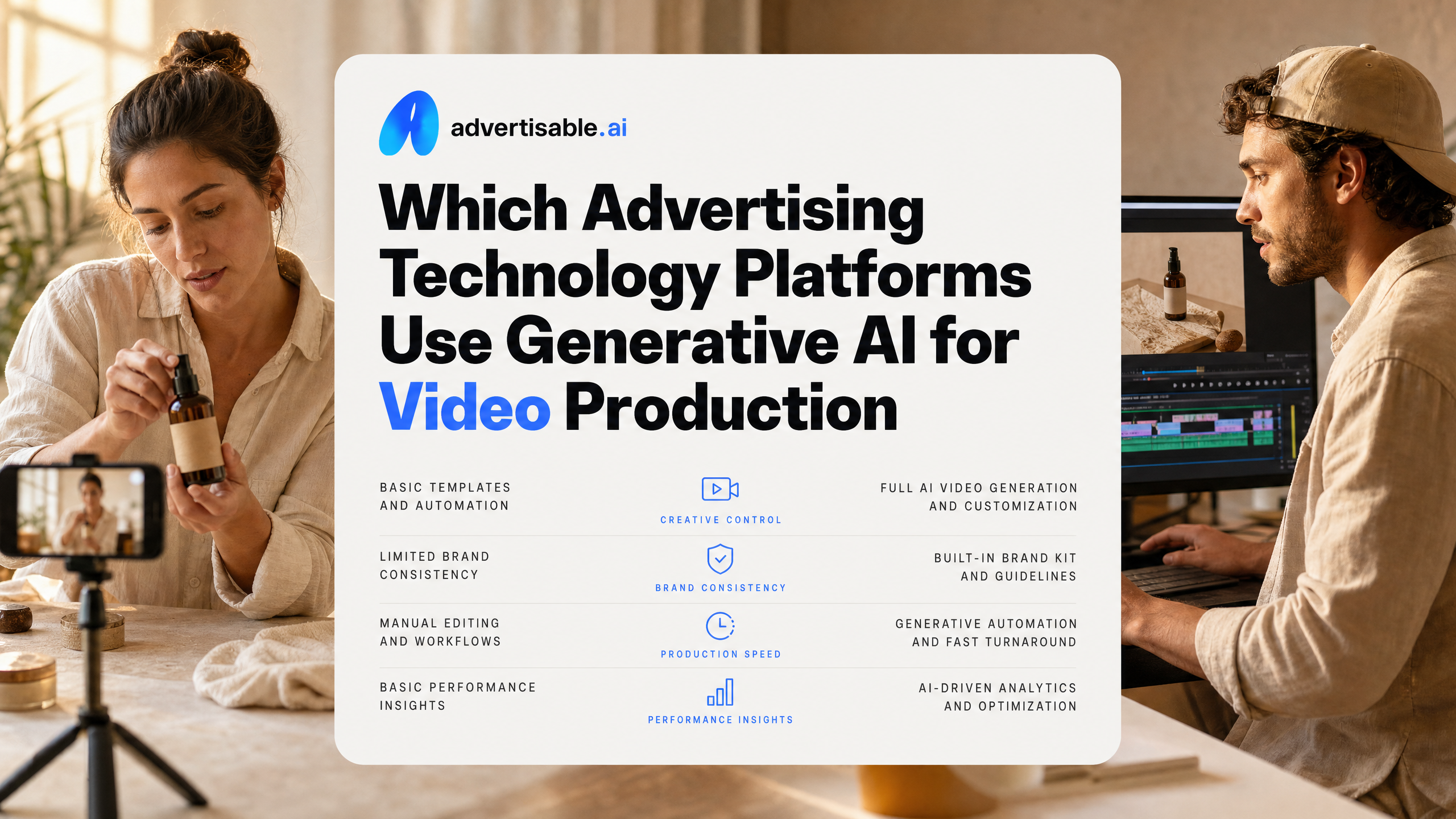 Which Advertising Technology Platforms Use Generative AI for Video Production?